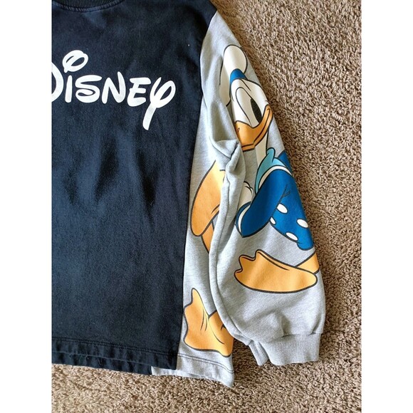 Disney Daffy Duck Sweatshirt Women's Medium Black Long Sleeve - Picture 2 of 6